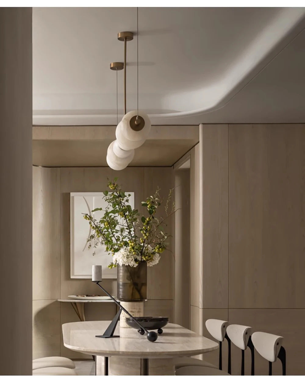 Nordic Luxury Pendant Lamp Designer All Copper Marble Pendant Lamp