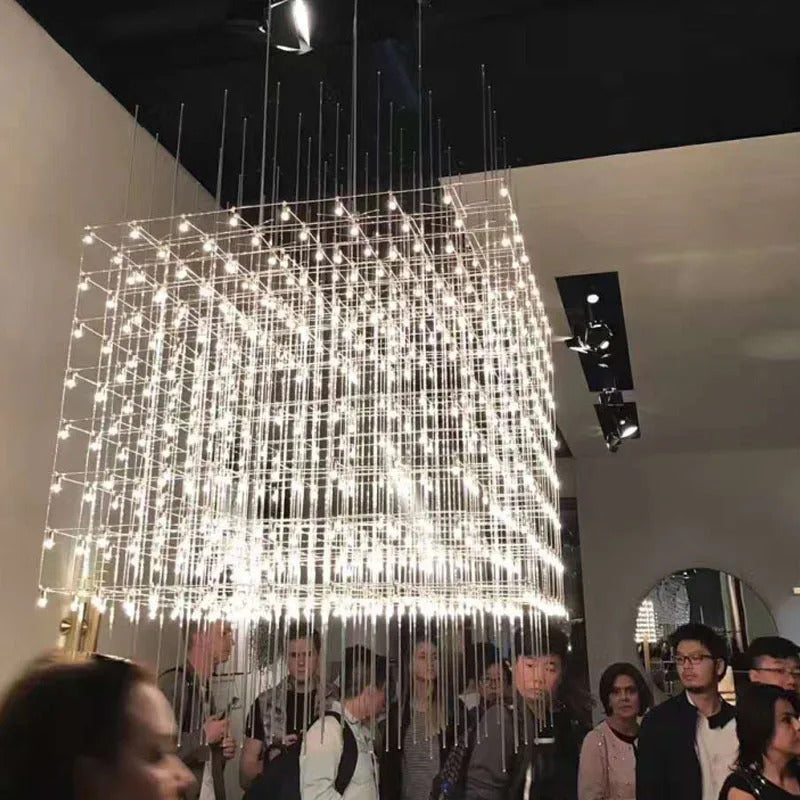 Modern Luxury Rectangular Chandelier LED Firefly Chandelier