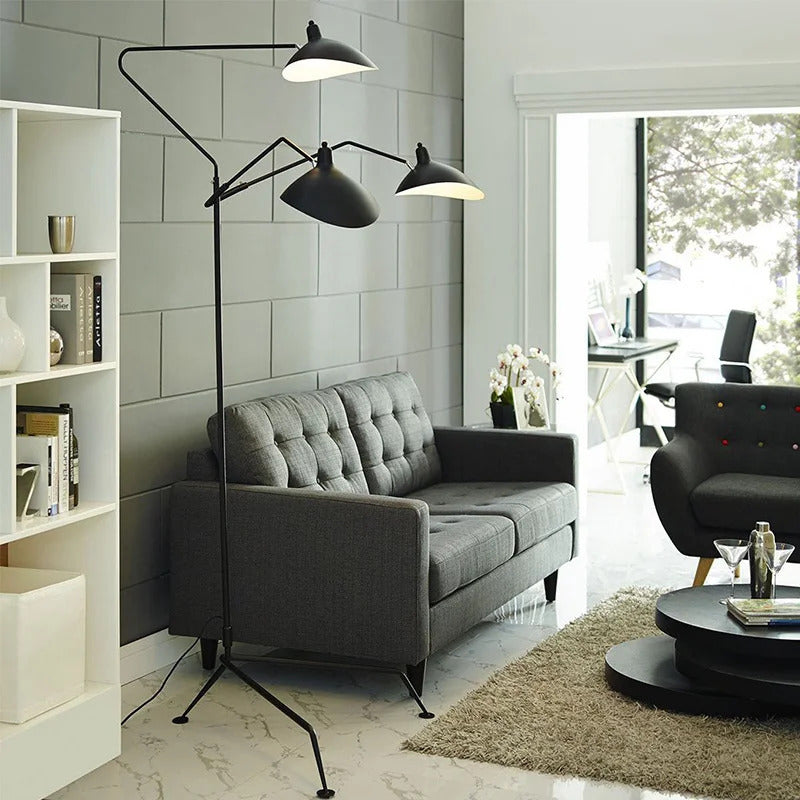 Serge Mouille floor lamp designer Living room Tripod Table lamp