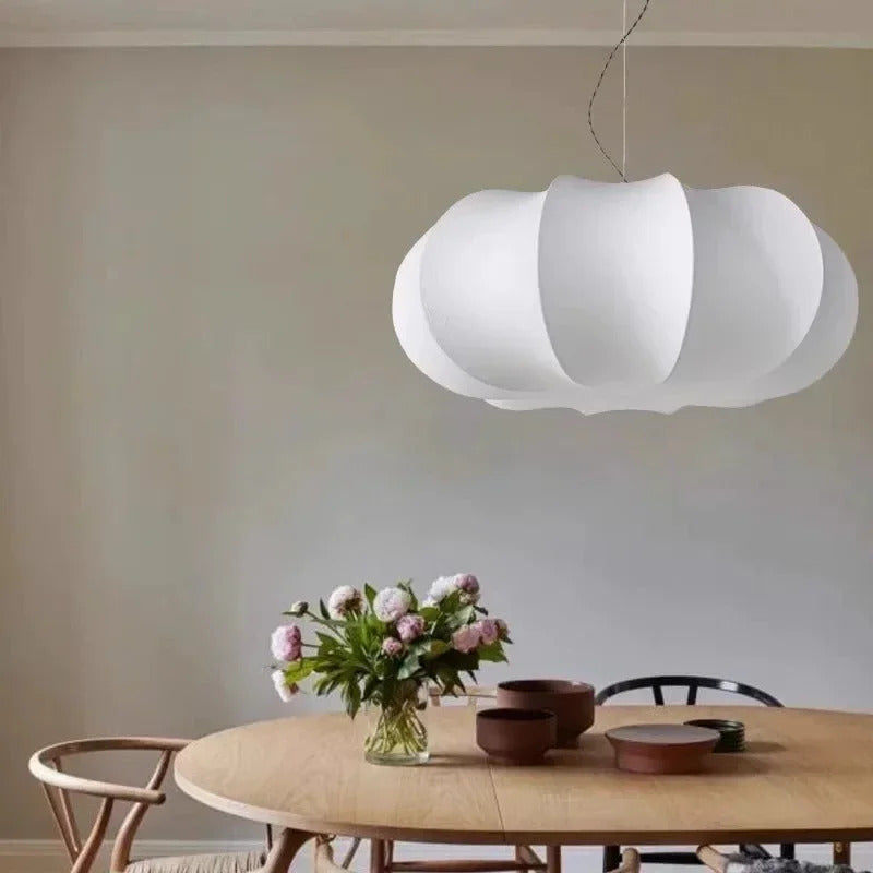 Japanese Style Wabi-sabi Style Silk Chandelier Retro Creative Bedroom Lamp