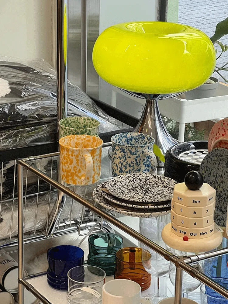 Designer Art Creative Table Lamp Bauhaus Warm Living Room Bedside Lamp LED Table Lamp Glass Decorative Study Reading Desk light