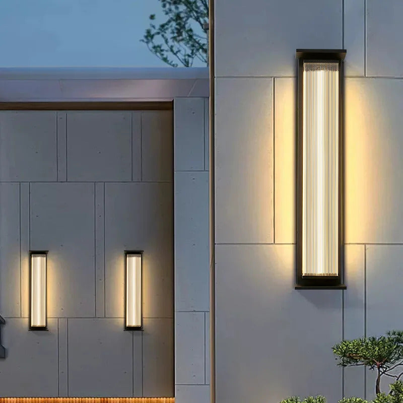 Modern outdoor wall light Waterproof IP65 Solar energy LED wall lamp Entrance sconce