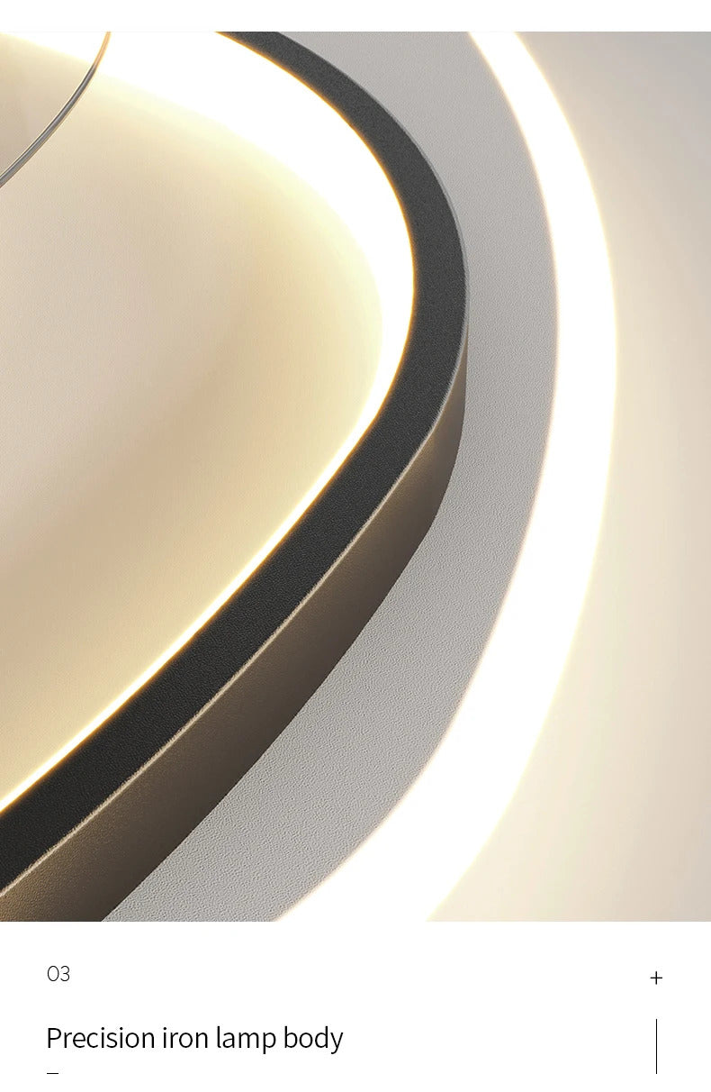 Electric Fan Light Modern LED Ceiling Lamp Living Room Light