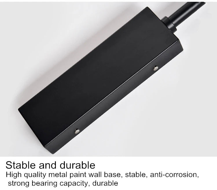 Nordic black Fishing simple Wall lamp Swing long Arm wall light loft sconce lighting