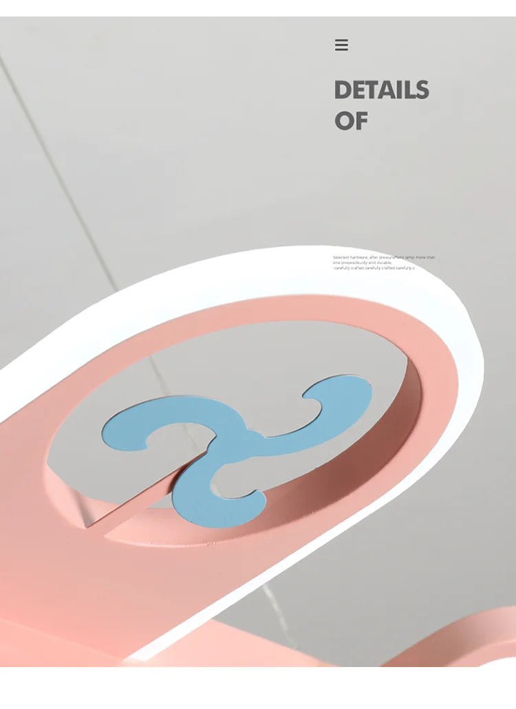 Modern Pink blue chandelier Led deco designer aircraft lamp