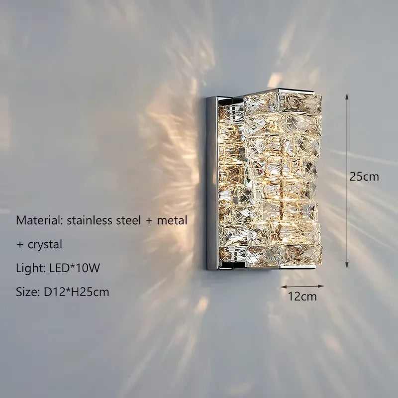 Modern crystal long strip chandelier Luxury Gold  Kitchen island Pendant lamp