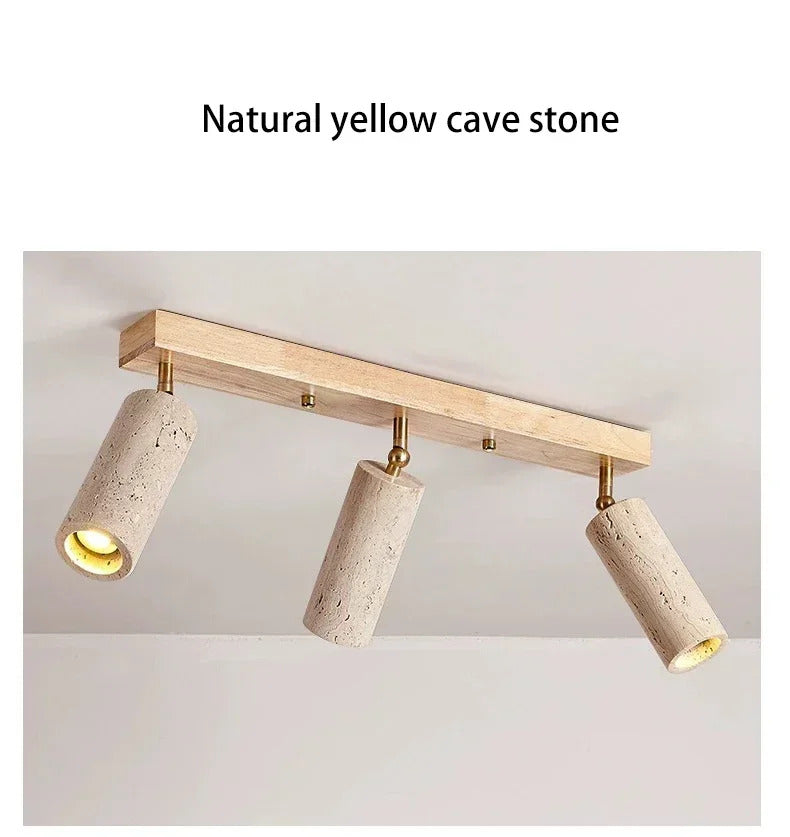 Yellow Travertine ceiling light decoration hallway ceiling light