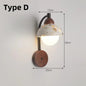 Natural cave Stone Wall Light Medieval Bedside cement Sconce lamp LED Lighting