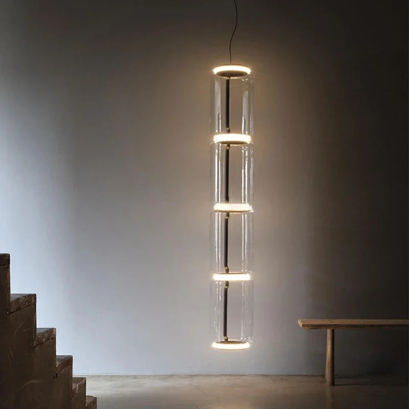 Italian Designer Glass Lampshade Pendant Light Minimalist LED Chandelier for Living Room Dining Table Home Decor