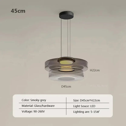 Nordic LED Glass Chandelier for Restaurant Bedroom Dining Room Table Glass Pendant Lights  Home Decoration