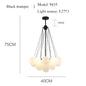Nordic Simple Frosted Glass Bubble Ball Chandelier Bedroom Clothing Store Lamp Cloud Soft Look Children Room Pendant Lights LED