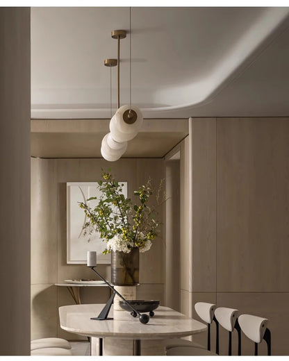 Nordic Luxury Pendant Lamp Designer All Copper Marble Pendant Lamp