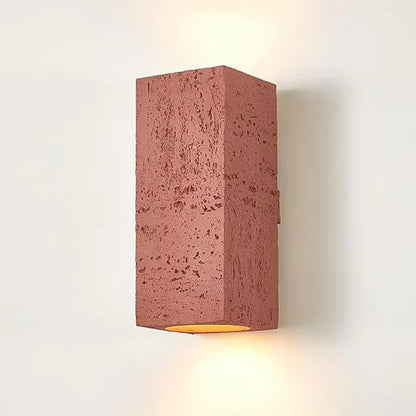 Nordic cave stone wall lamp Square outdoor Wall Lamp Cement Sconce Light LED