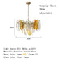 Modern Melting Ice Whiskey chandelier Italy Designer Luxury crystals Amber pendant lamps