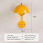Nordic colorful Bud Wall Lamps Mushroom cute wall sconce bedside night light