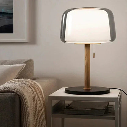 Nordic Bedroom Bedside Lamp Simple Cream Style Modern Design Room Decoration Study Glass LED Table Lamps