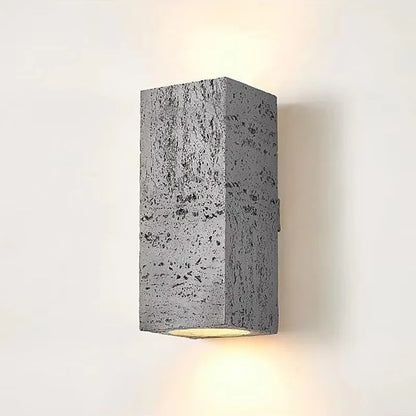 Nordic cave stone wall lamp Square outdoor cement Wall Lamp LED Sconce