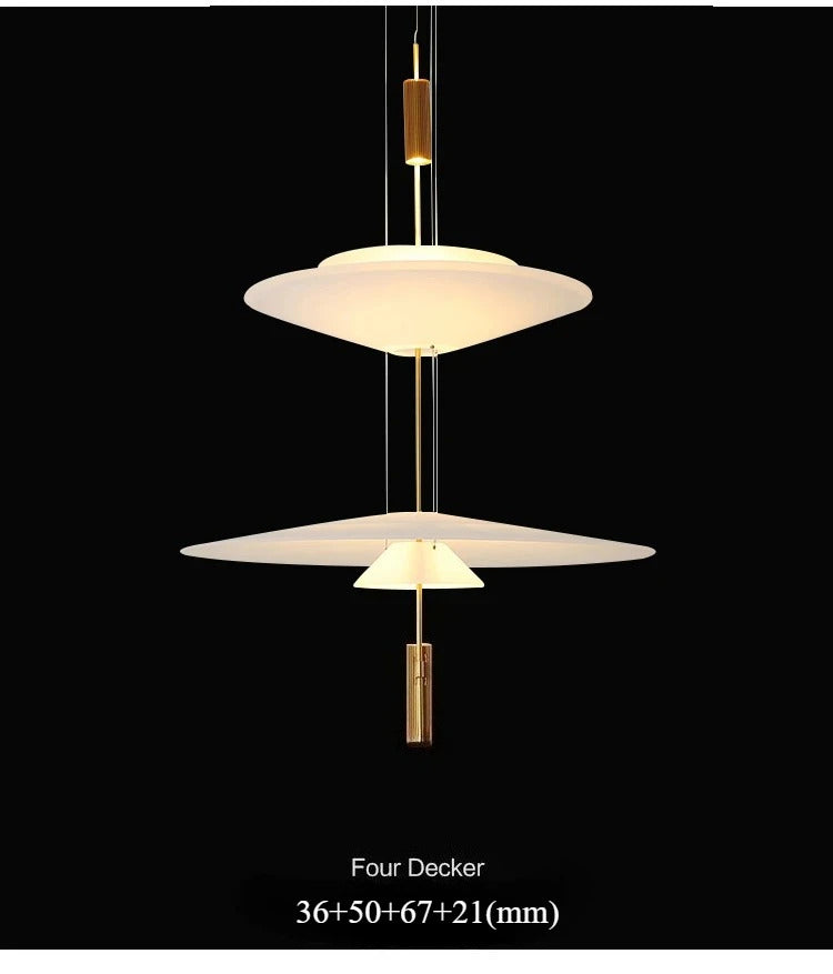 Modern Personality LED Hanging Lamp Flying Saucer Home Decor Denmark Designer Dining Table Bar Living Room UFO Pendant Lights