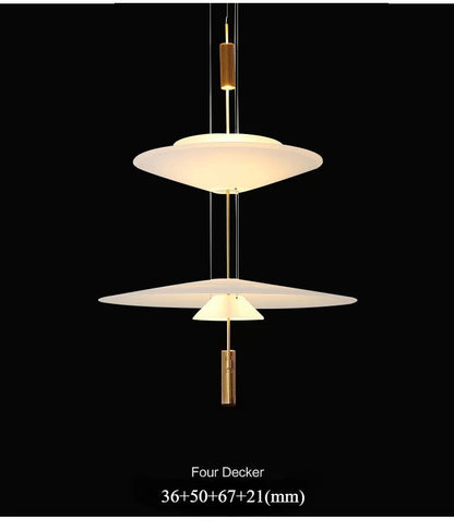 Modern Personality LED Hanging Lamp Flying Saucer Home Decor Denmark Designer Dining Table Bar Living Room UFO Pendant Lights