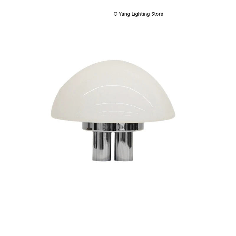 Mushroom Milk White Acrylic Retro Style LED Lights Romantic Nordic Home Decor Living Room Study Bedroom Warm Table Lamp