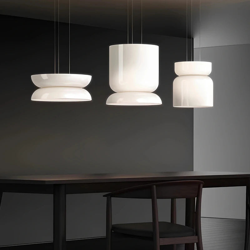 Pablo White Glass Shade Pendant Lights Desinger Nordic Led Bedside Lamp