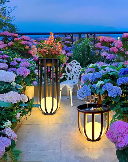 Outdoor Waterproof Lawn Lamps Solar Courtyard Balcony Garden Plant Flowerpot LED lamp