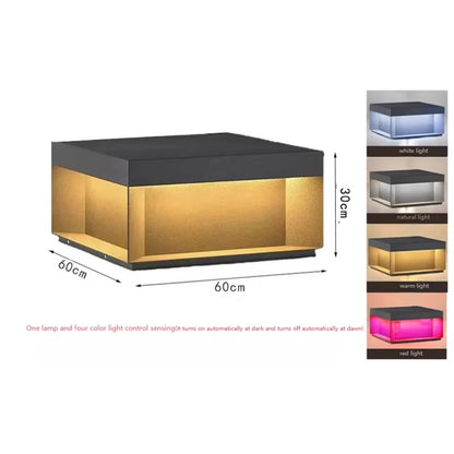 Modern Simple Solar Pillar Light High Quality Outdoor Waterproof Gate Pillar Yard Wall Light