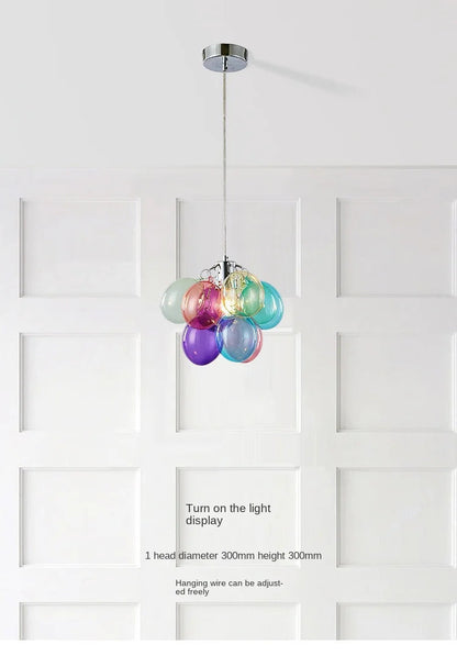 Gross glass bubble Pendant lamp bedroom kitchen island light