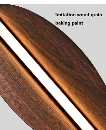 Thula leaf Wall Lamp Nordic Long minimalist wall light Japanese Wood Grain sconce