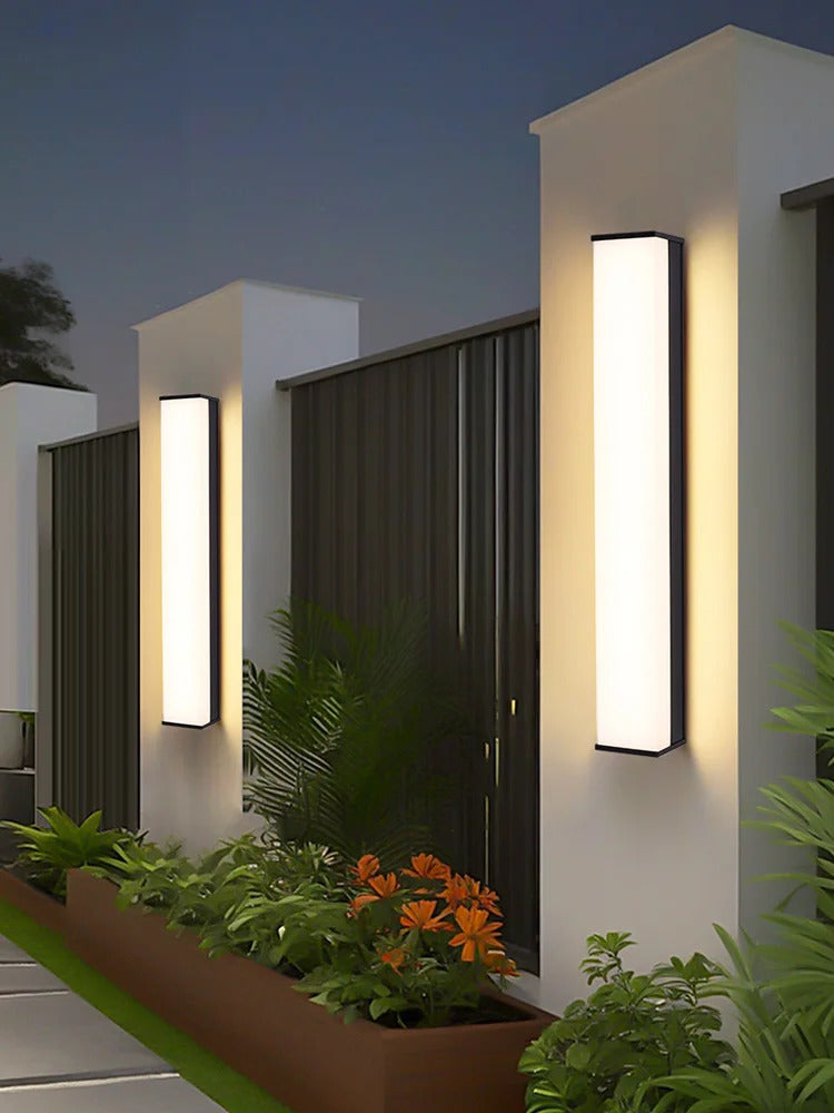 Modern Waterproof Outdoor Long Strip Wall Light