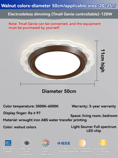 Modern Bladeless Ceiling Lamp Fan Living Room Silent Air Circulation Fan