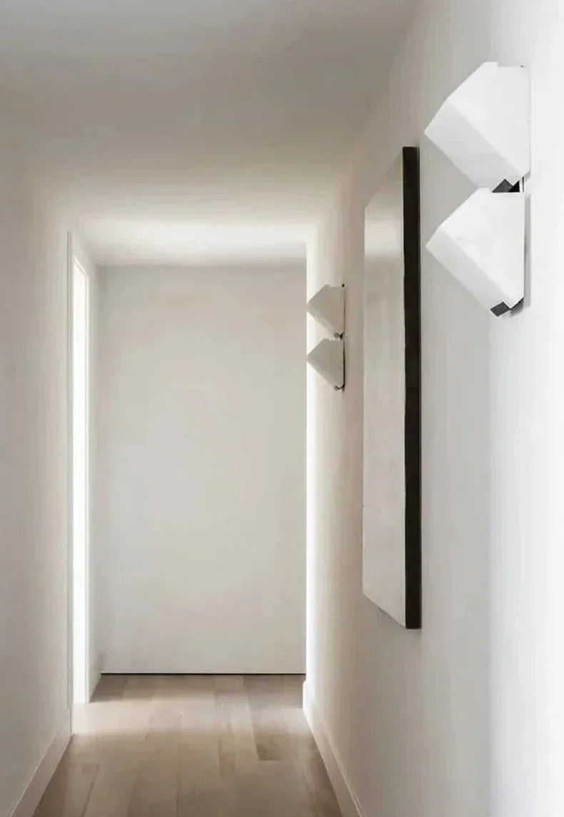 Modern Texture White Marble outdoor wall lamp corridor entry hall hotel bedside night lamp