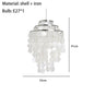 Real Shell Pendant Lights Gold Chrome Metal Romantic Beautiful Hanging Lamp Euphonious Voice E27 For Foyer Bedroom Dining Room