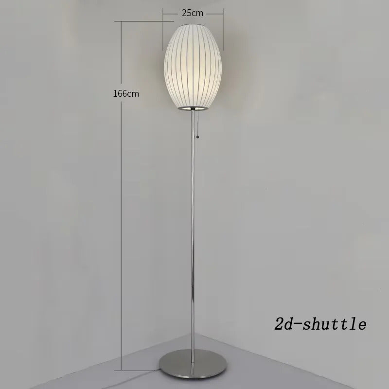 Nordic minimalist milk white wall lamp Danish designer Hand Woven Silk table light