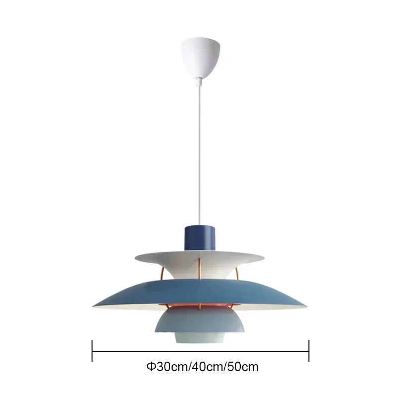 PH Pendant Lamp Danish Designer Umbrella Ceiling Chandelier Modern Colorful Led Pendant Lamp