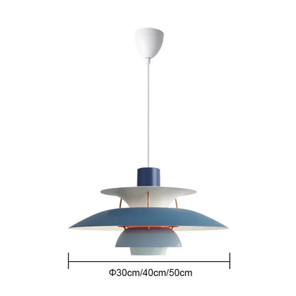 PH Pendant Lamp Danish Designer Umbrella Ceiling Chandelier Modern Colorful Led Pendant Lamp