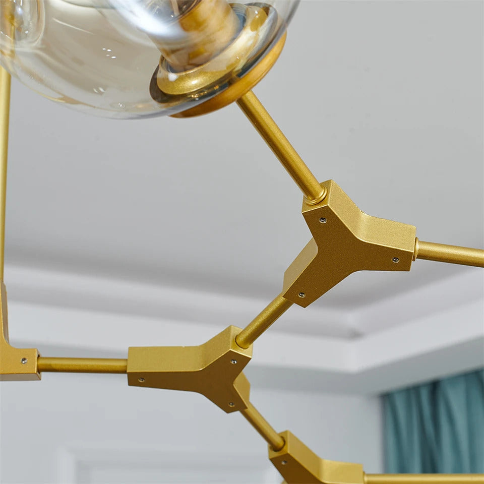 LED tree chandelier Acrylic Pendant Light Nordic replica lamp