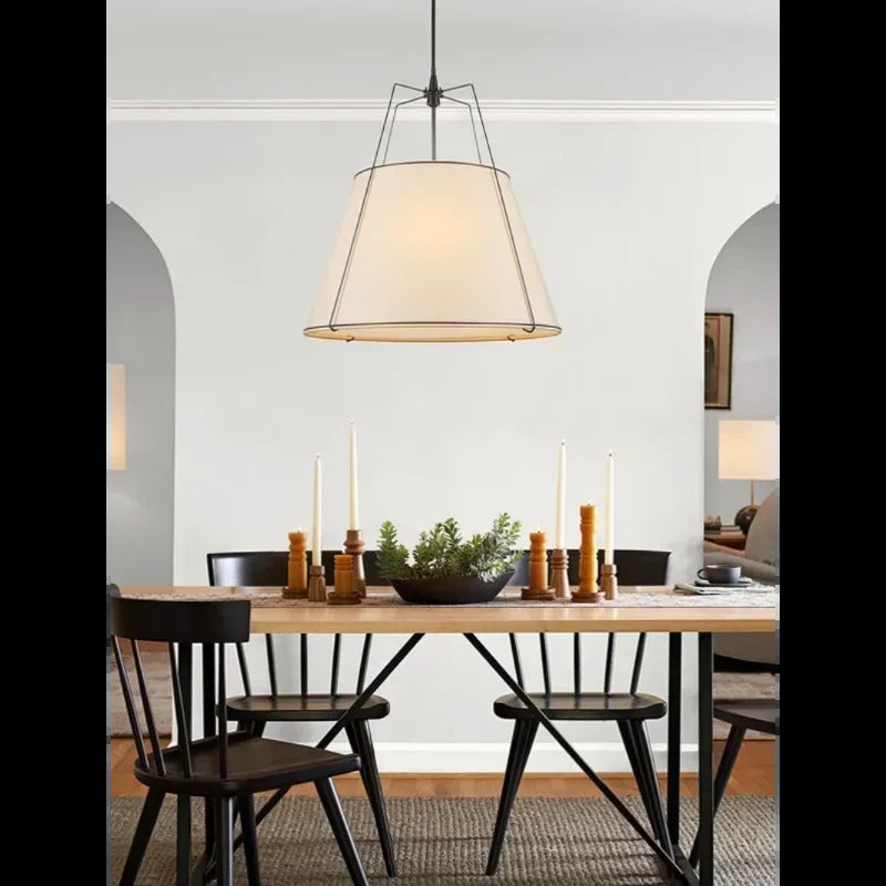 Nordic Cloth Pendant light Wabi-Sabi Dining Table Kitchen Island Pendant lamp