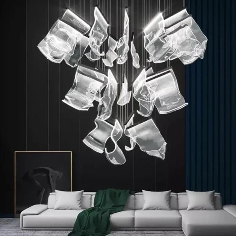 Rinkle Suspended Lights Modern Guide stairwell Chandelier