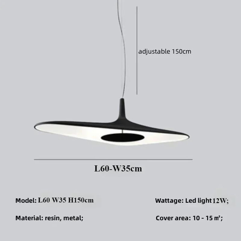 Modern Home Decoration Pendant Light Salon Irregular Resin Led Lamp