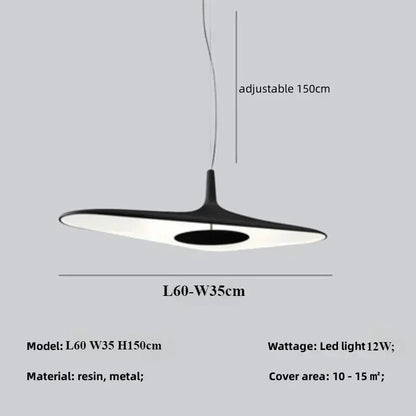 Modern Home Decoration Pendant Light Salon Irregular Resin Led Lamp