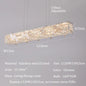 Modern crystal long strip chandelier Luxury Gold  Kitchen island Pendant lamp