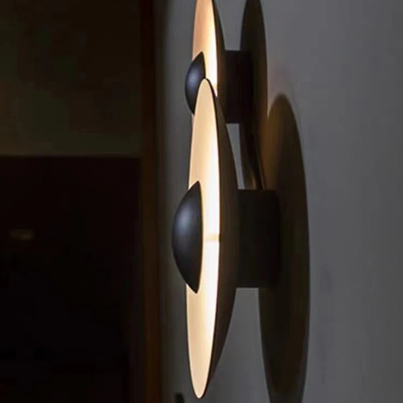 Modern grain LED Wall lamp Nordic round staircase Aisle Corridor Background Sconce light