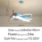 Modern Pink blue chandelier Led deco designer aircraft lamp