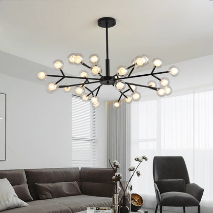 Nordic molecular chandelier G4 bulb ball chandelier