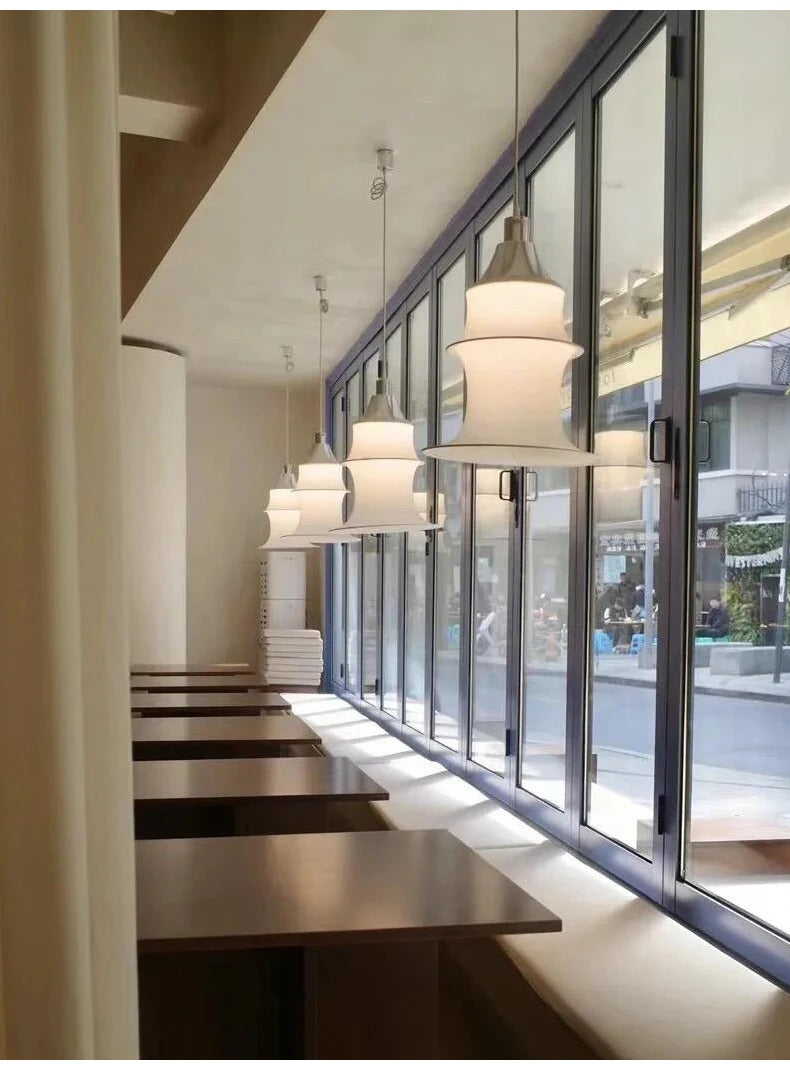 Nordic Minimalist Fabric Wabi Sabi Led Pendant Lights Bedroom Corner Bedside Lamp