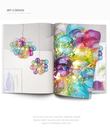 Gross glass bubble Pendant lamp bedroom kitchen island light