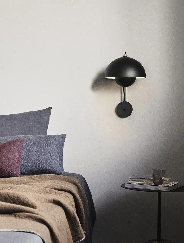 Nordic colorful Bud Wall Lamps Mushroom cute wall sconce bedside night light