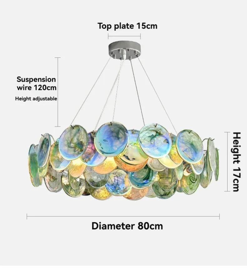 Camisa Murano Glass Chandelier Living Room art deco chandelier