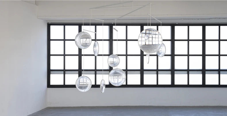 Yuji Okitsu Chandelier LED Round clear glass light replica designer furniture lighting lamp